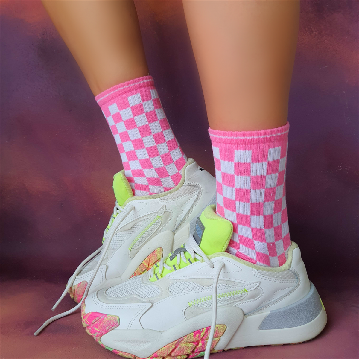 Renkli Tenis Çorap 3' lü Set