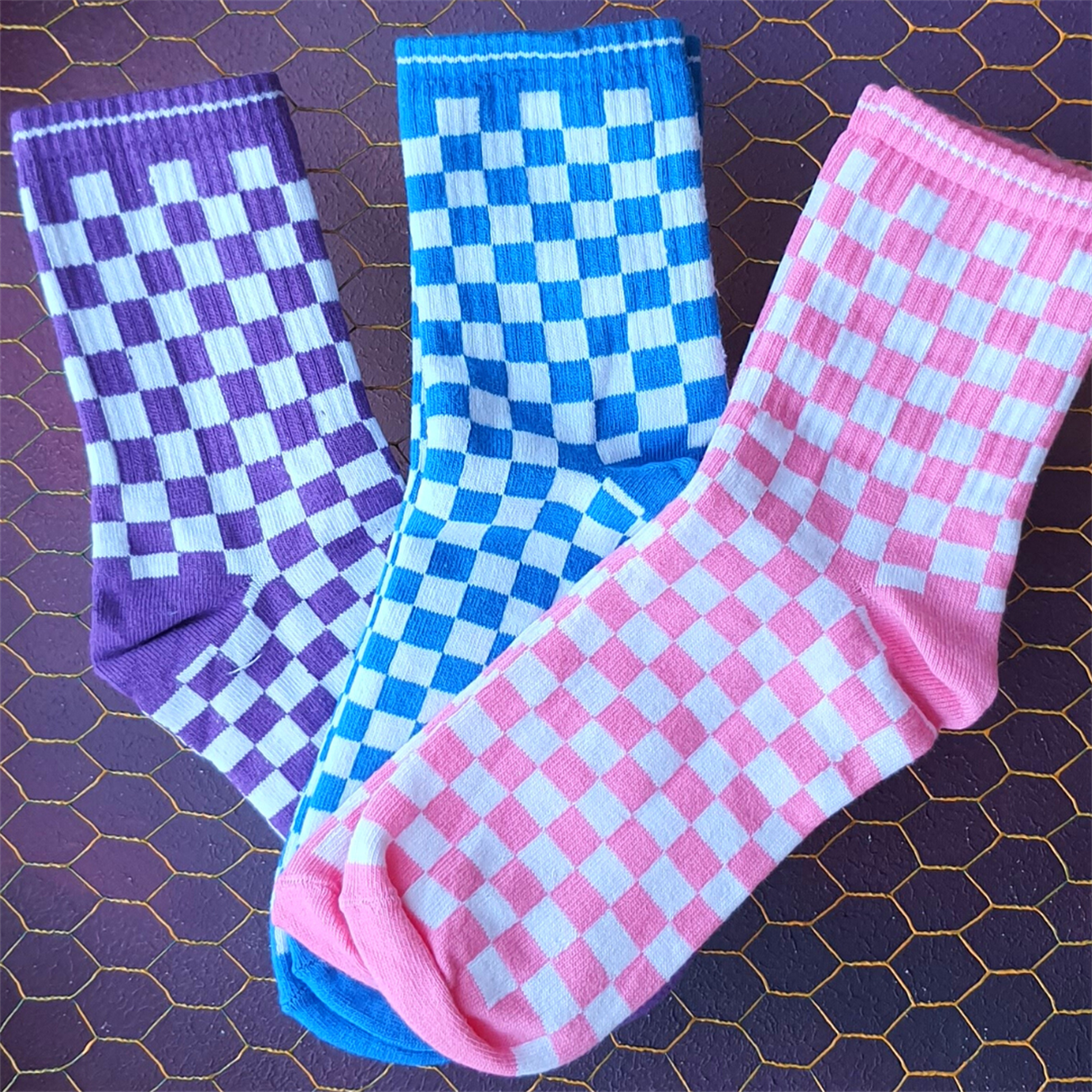 Renkli Tenis Çorap 3' lü Set