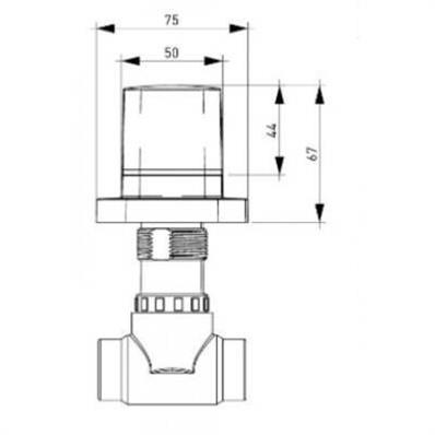 BOCCHİ ANKASTRE STOP VALF 1/2 KROM