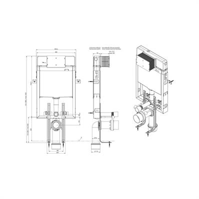 BOCCHI TUĞLA DUVAR METAL İÇ AYAKLI 2/6 LT 8,5 CM