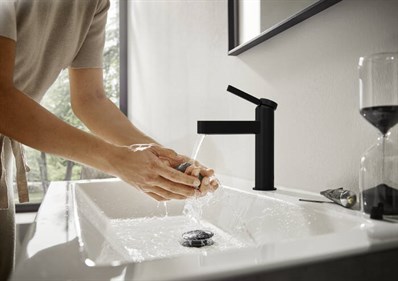 Finoris Tek Kollu Lavabo Bataryası Siyah
