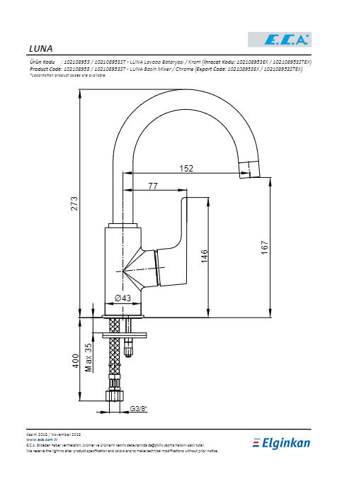 LAVABO BATARYASI