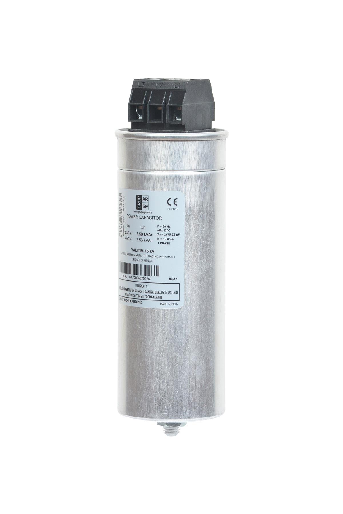 15.0/18,15kVAR 400V/440V Kondansatör   