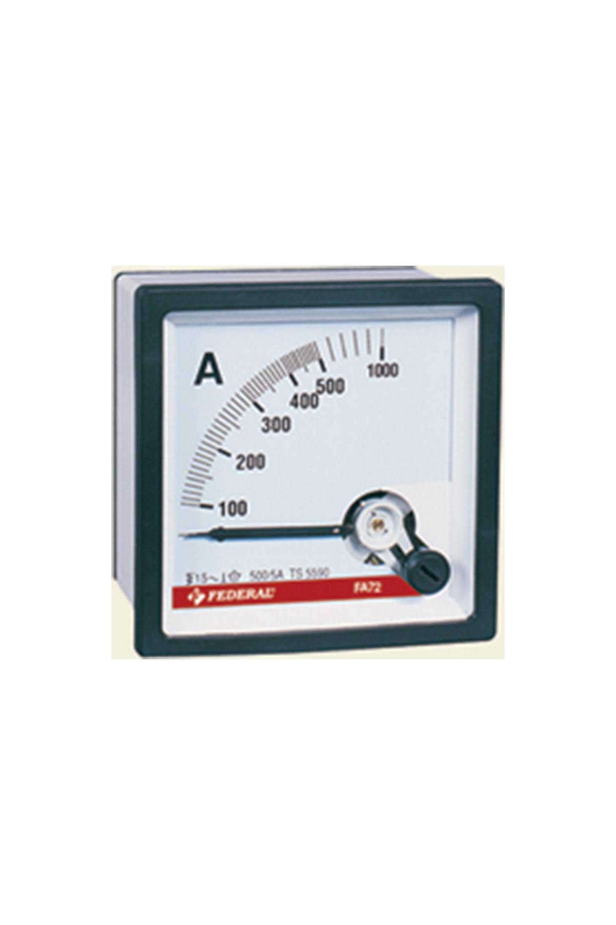 Analog Ampermetre; Direkt; 20A; FA72; (72x72)mm   