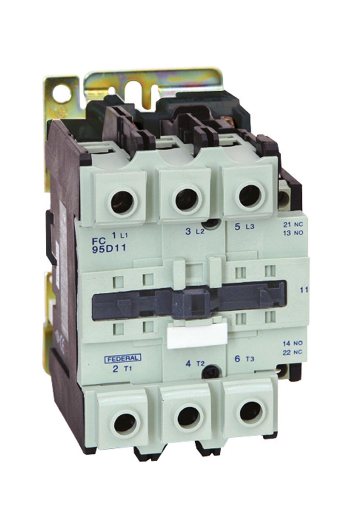 FC-95D11 Güç Kontaktörü 3x95A 1NA+1NK  (45kW_400/440V) Bobin Gerilimi : 24V  