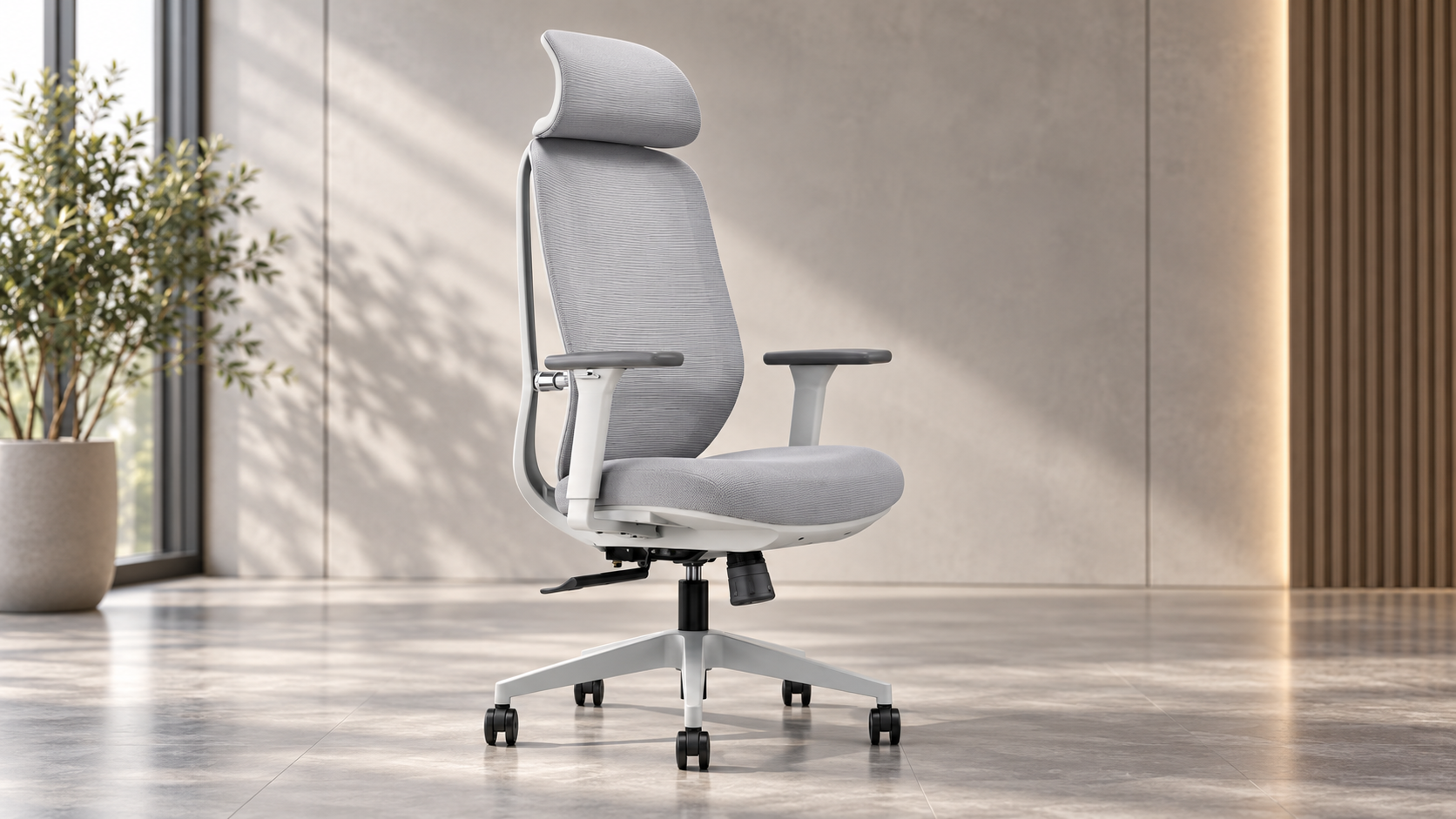 Capri İthal Premium Yönetici Koltuğu – Gri Fileli Ergonomik Makam Koltuğu
