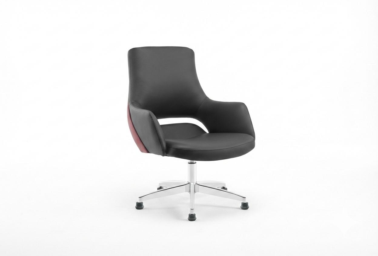 Comfort U Ayaklı Modern Misafir Koltuğu - Siyah