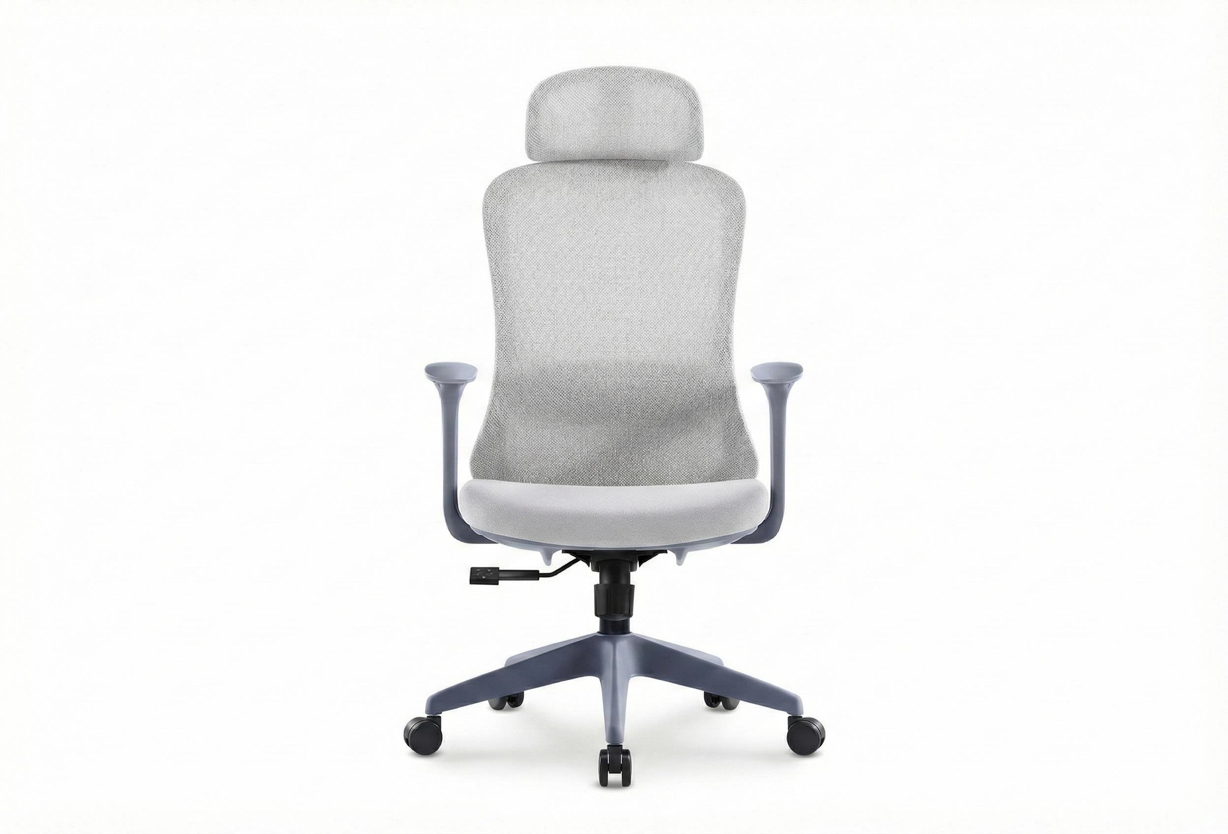 Ferrara Gri İthal Ergonomik Fileli Yönetici ve Çalışma Koltuğu – Başlıklı Model