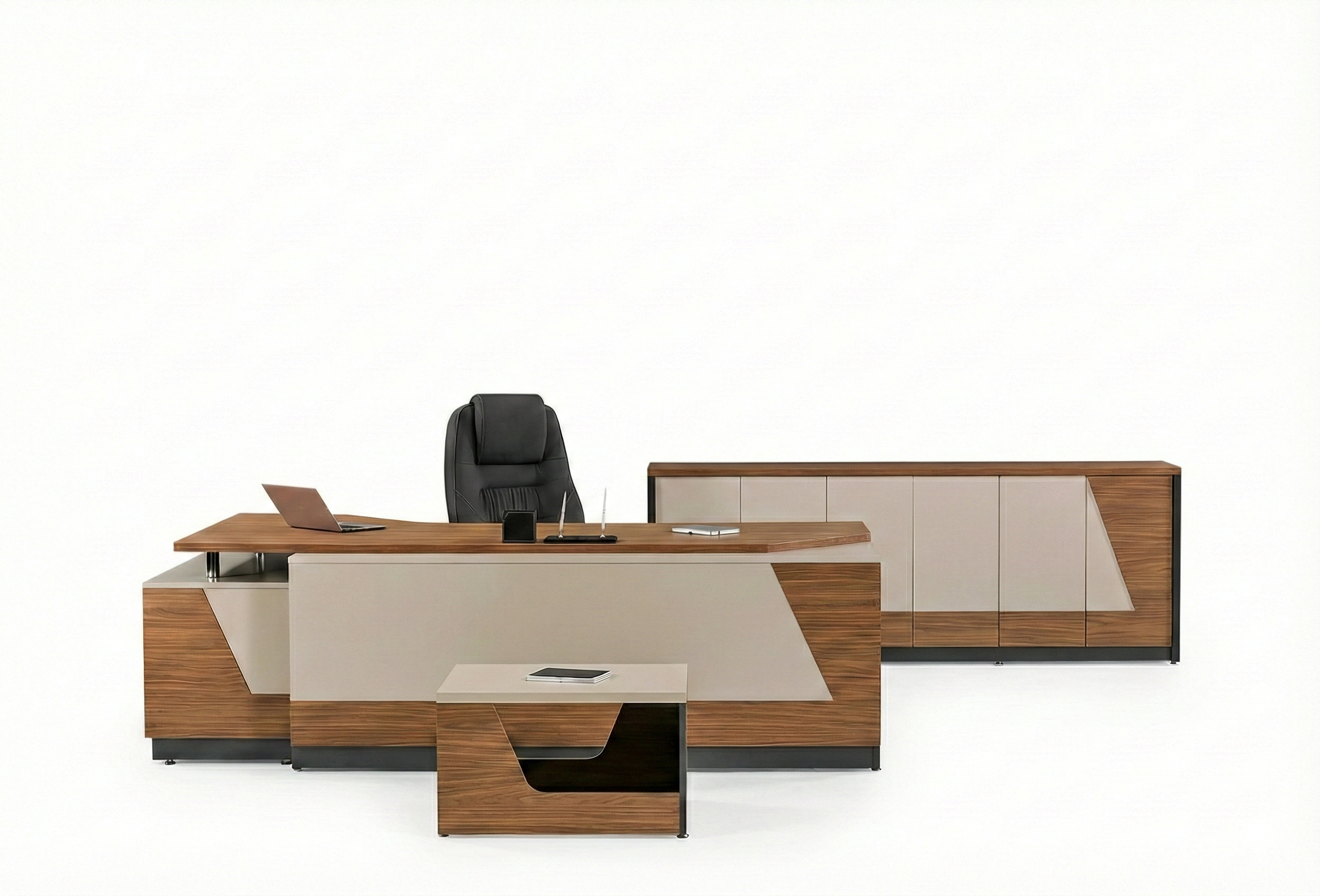 Linum Yönetici Masa Takımı - 2026 Modern Ofis Koleksiyonu (240 cm)