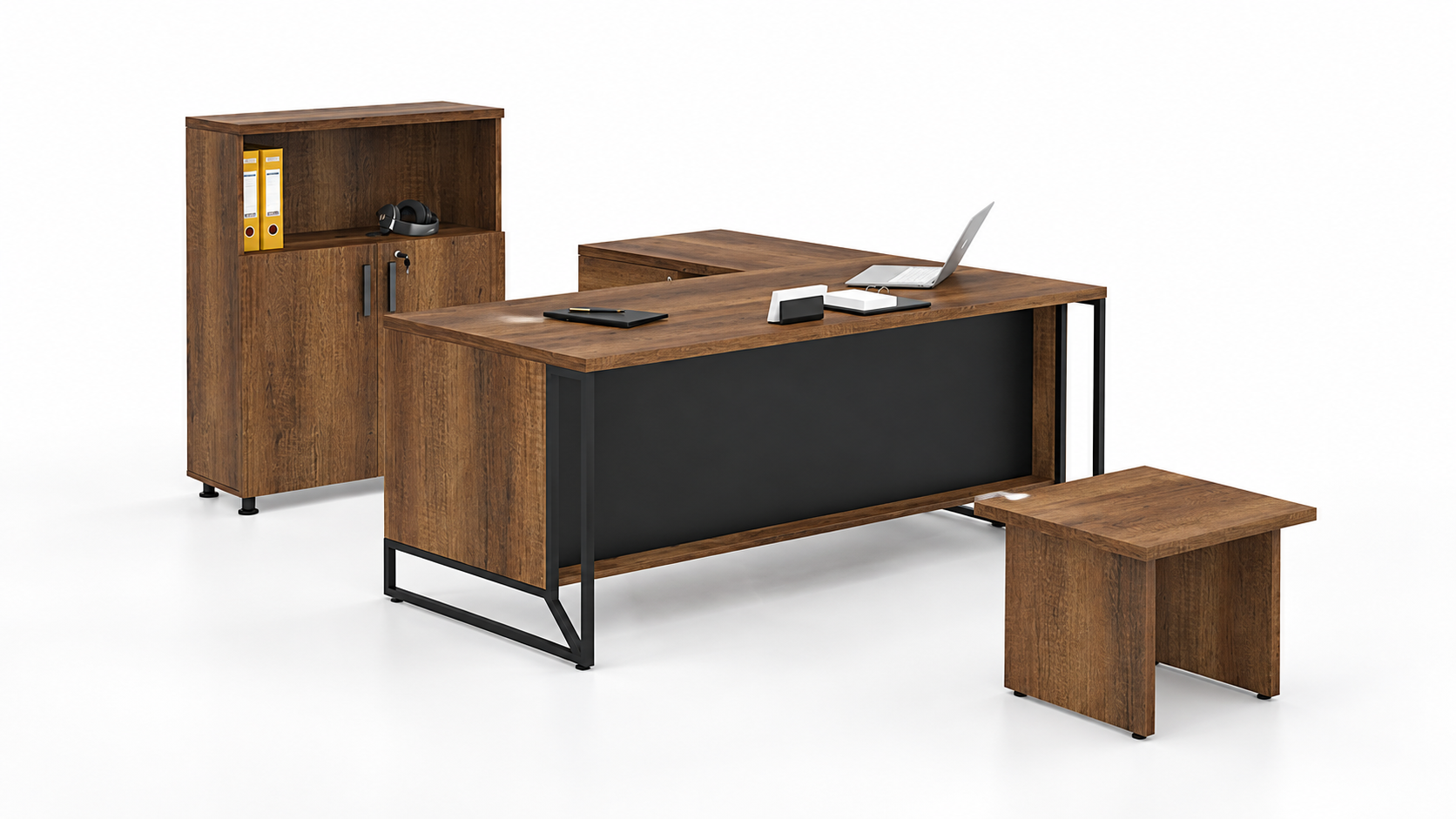 Luban Çalışma Seti 160 cm | Modern Ofis Masa Takımı