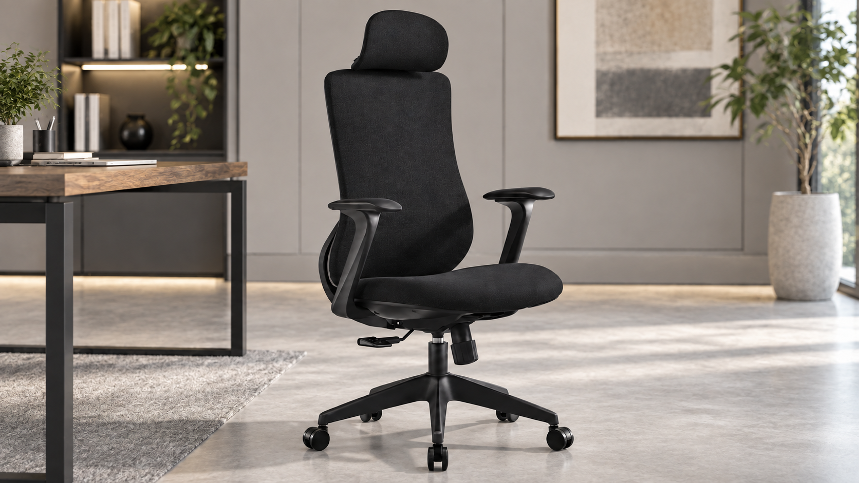 Lucca İthal Ergonomik Yönetici Koltuğu | Siyah Gövde & Gri Kumaş