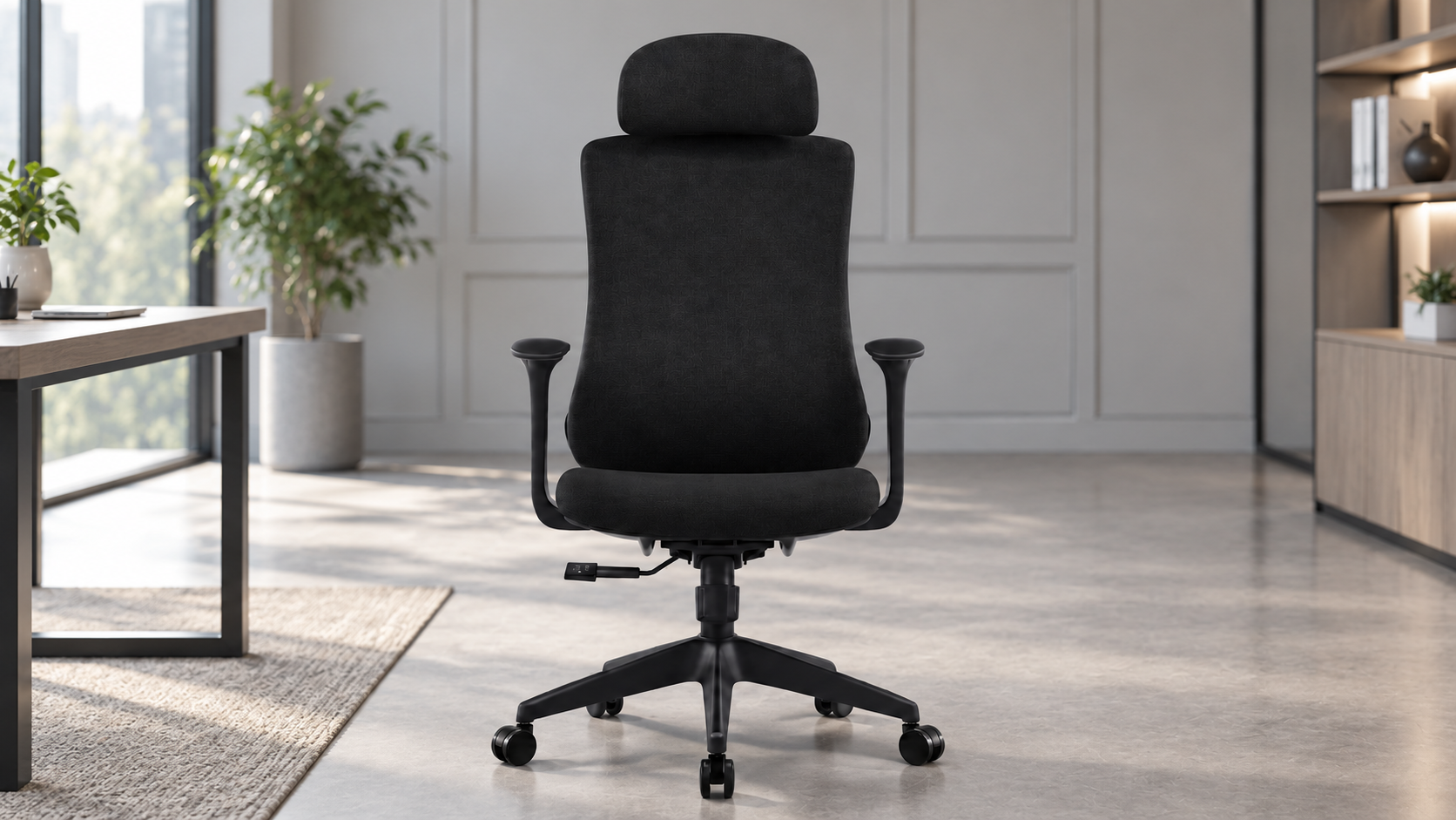 Lucca İthal Ergonomik Yönetici Koltuğu | Siyah Gövde & Gri Kumaş