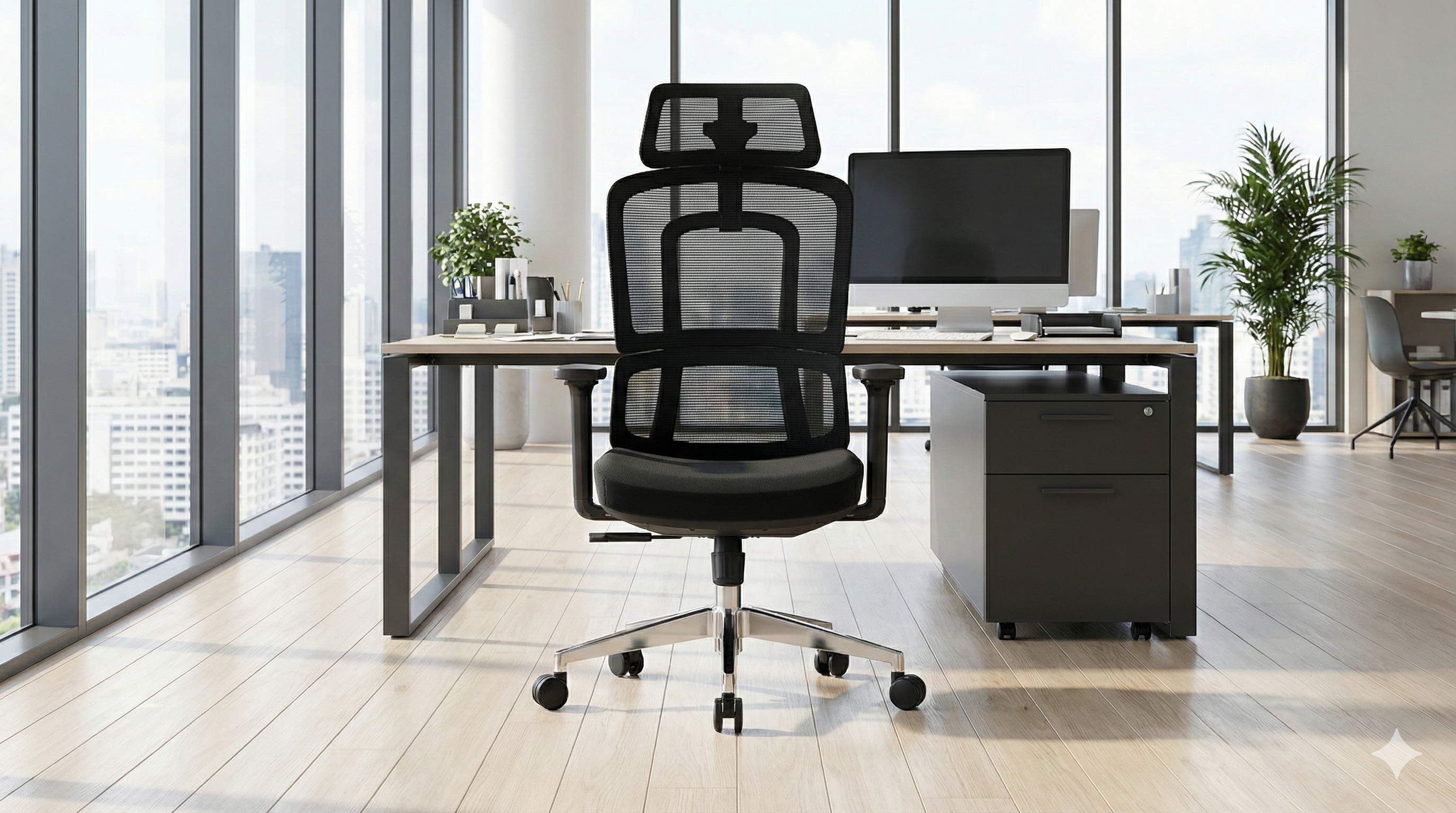Lugano Black İthal Ergonomik Yönetici Koltuğu