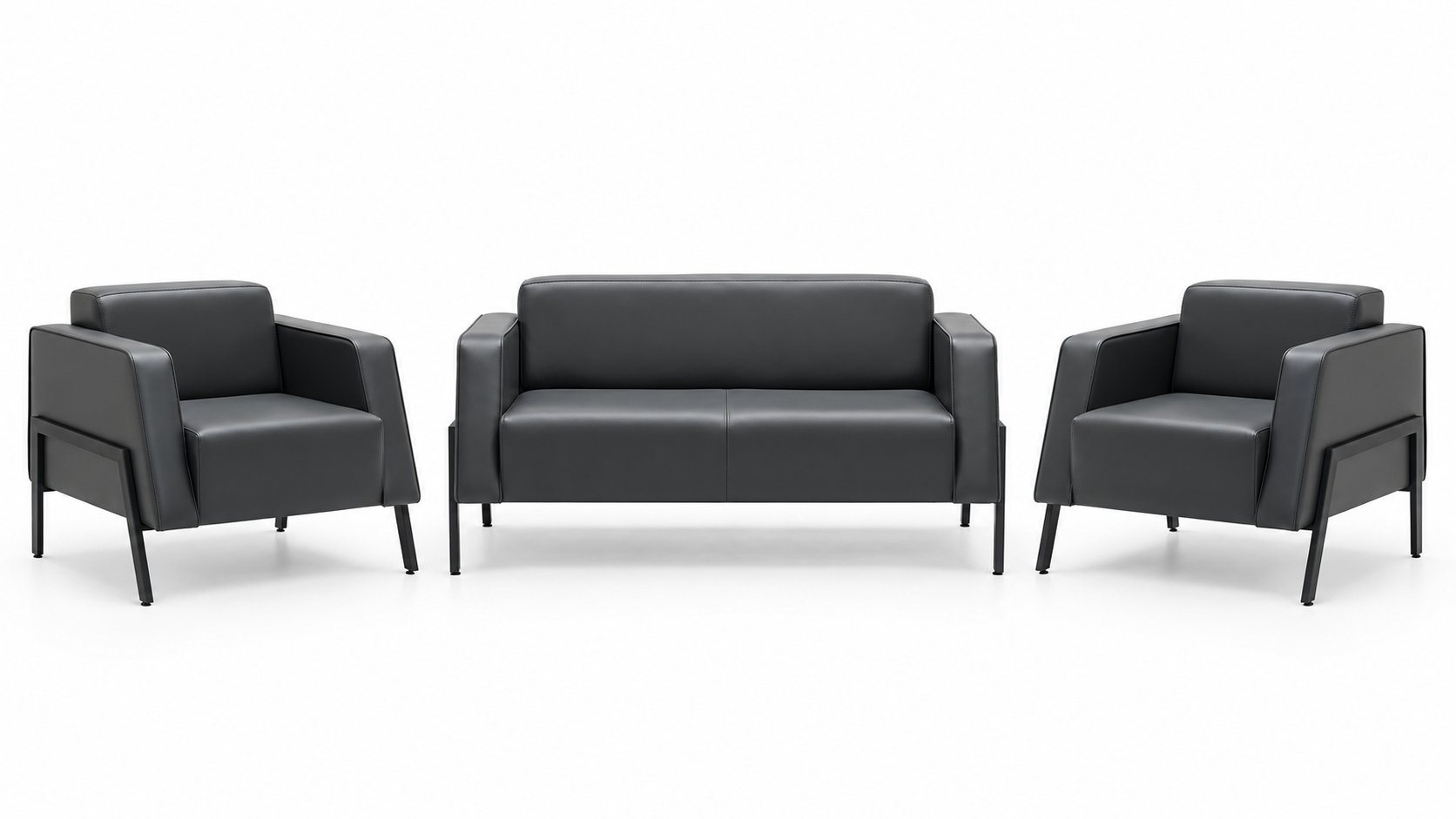Malvin 2+1+1 Modern Ofis Oturma Grubu | Bekleme ve Karşılama Koltuk Takımı