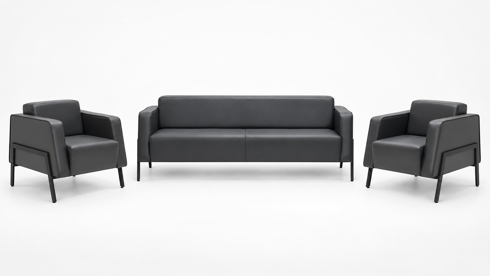 Malvin 3+1+1 Modern Ofis Oturma Grubu | Bekleme ve Karşılama Koltuk Takımı