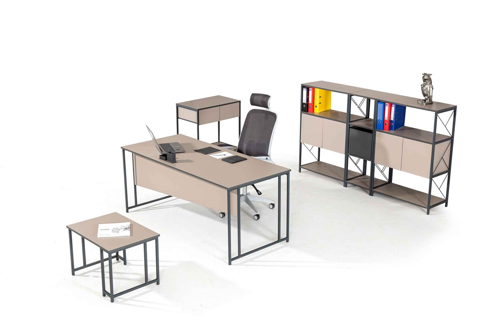 Troy Yönetici Takımı | Modern Metal Ayaklı Makam Ofis Takımı | ZEC Ofis