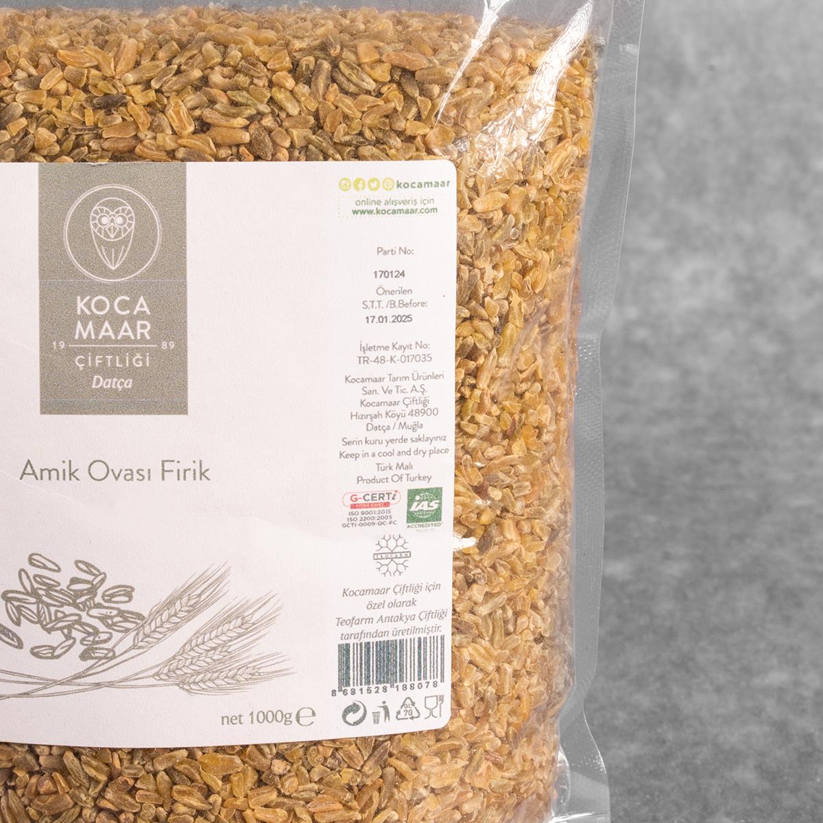 Kocamaar Çiftliği Amik Ovası Firik Bulguru 1000gr