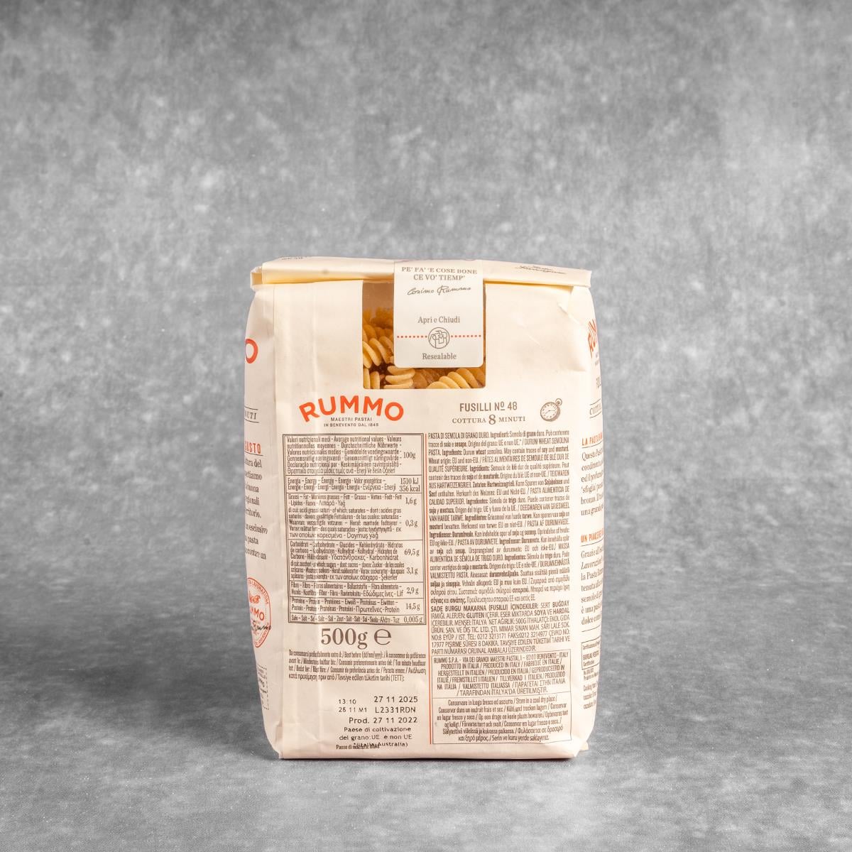 Rummo Fusilli Makarna 500gr
