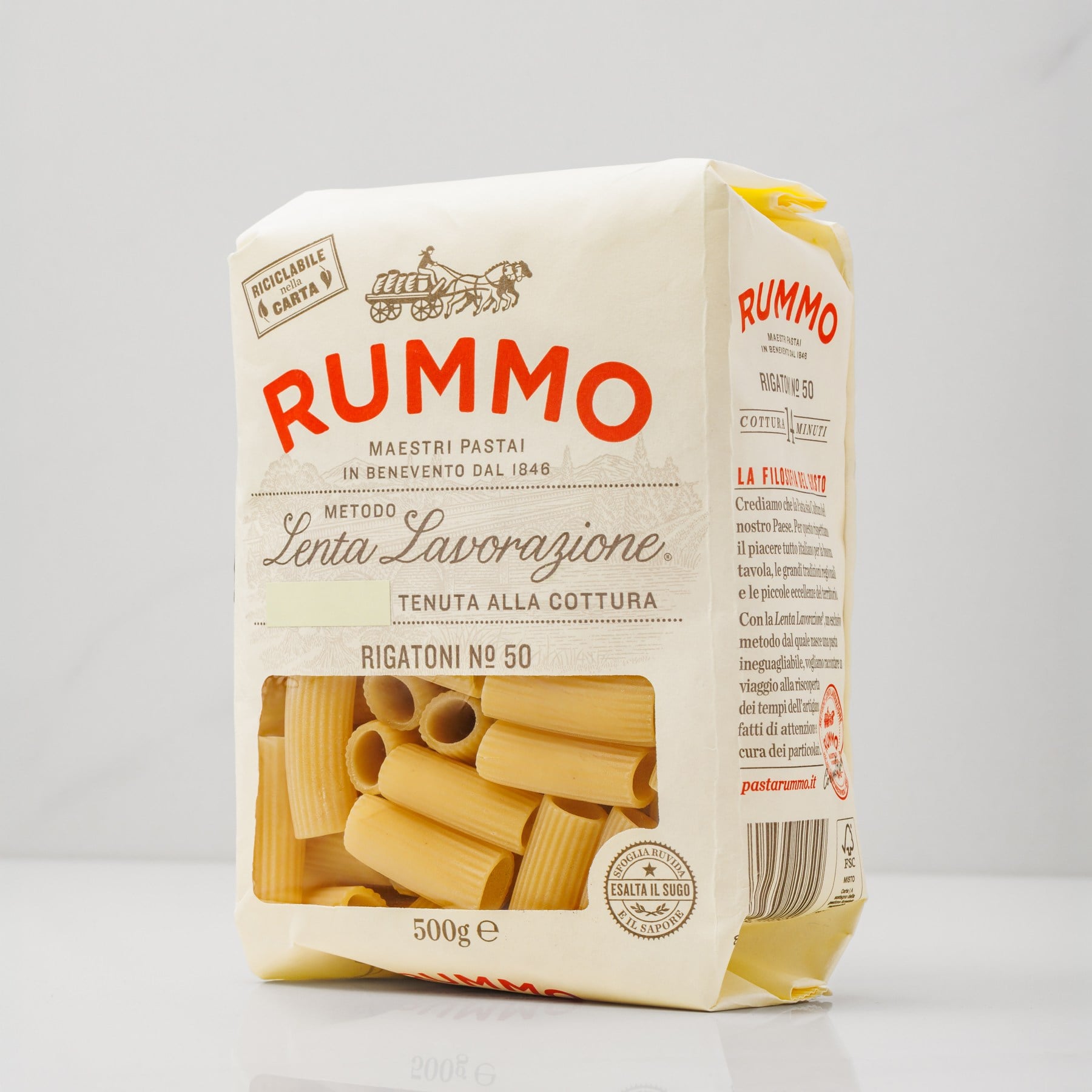 Rummo Rigatoni Düz Kalem Makarna 500gr