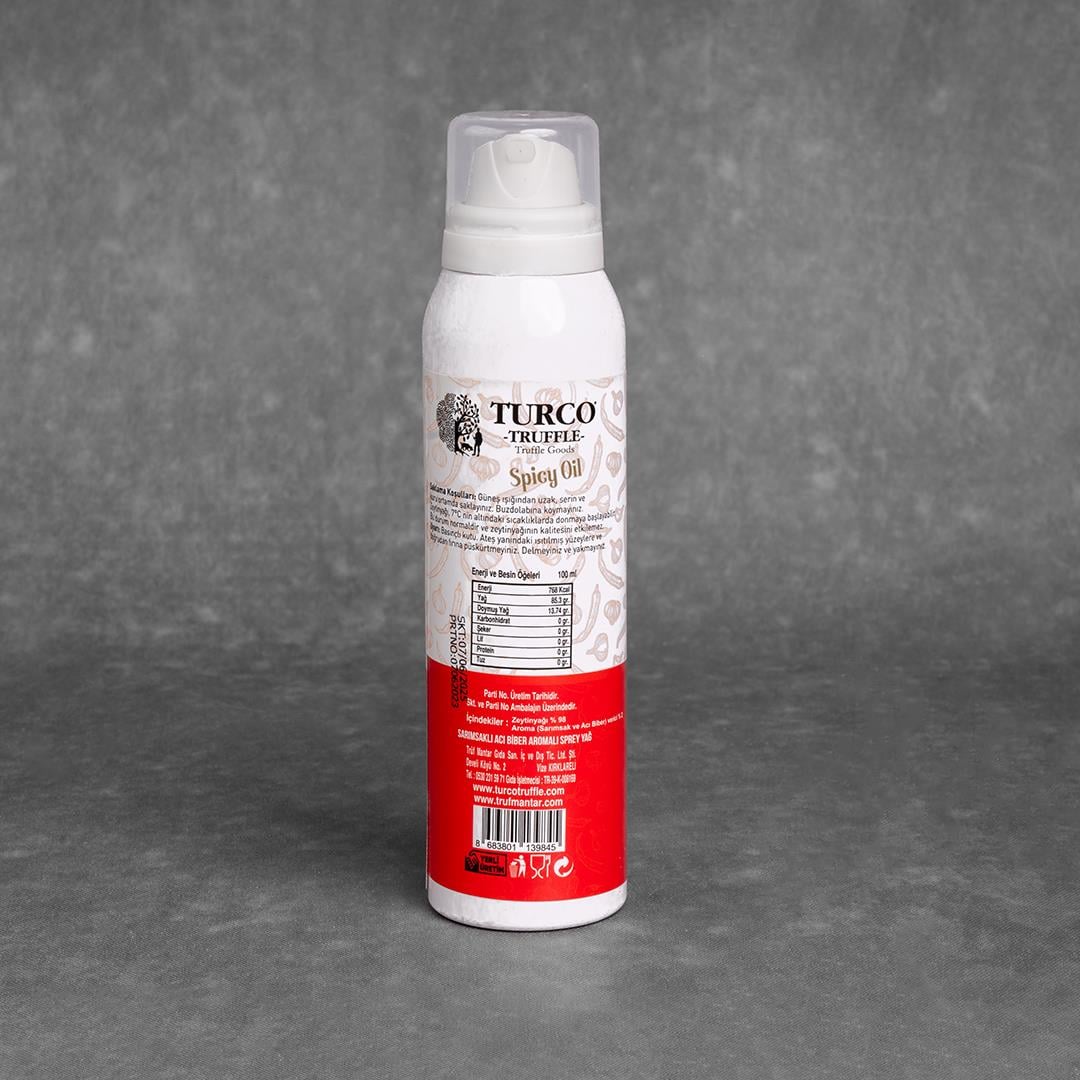 Turco Truffle Sarımsaklı Acı Biber Aromalı Sprey Yağ 125ml