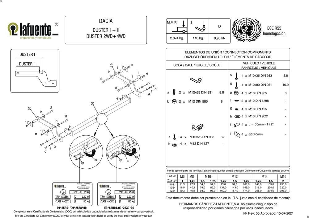 DACIA Duster   (Sabit Topuz)