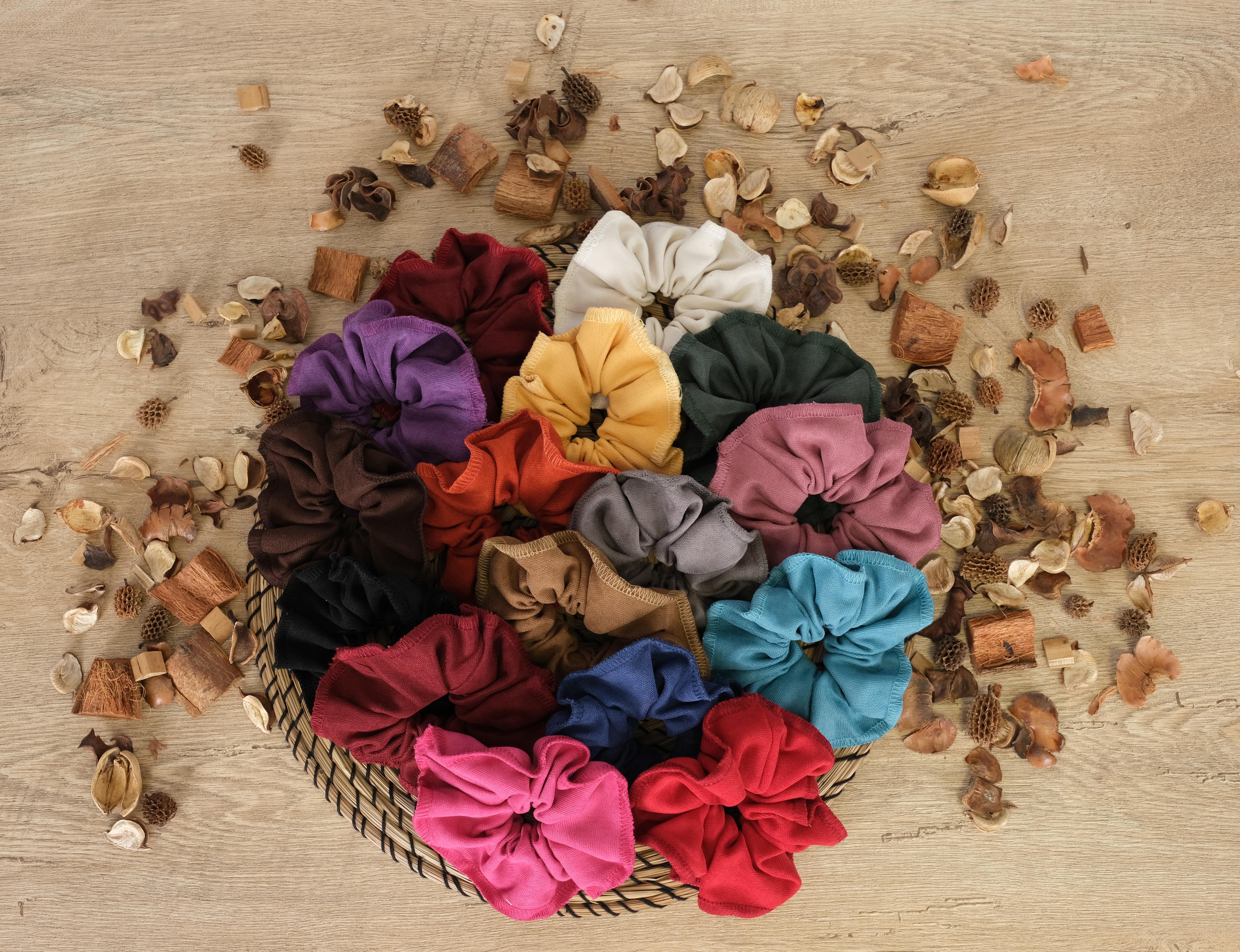 25'li Kadife Dokulu Saç Tokası Renkli 