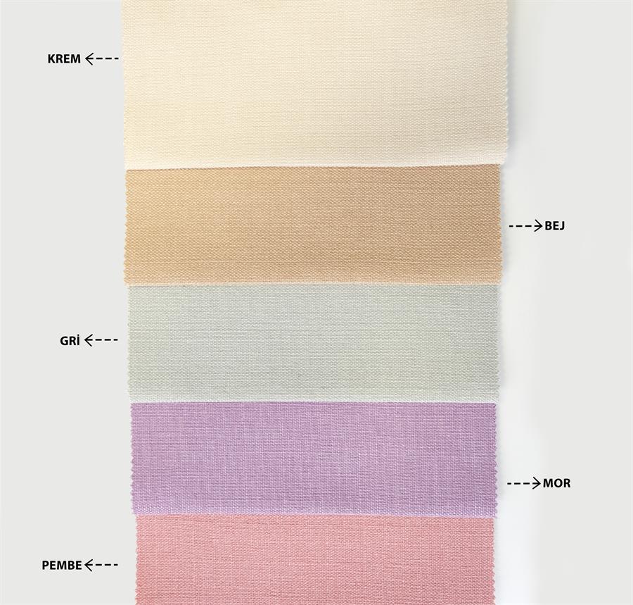 Keten Görünümlü Tek Kanat Fon Perde Antrasit