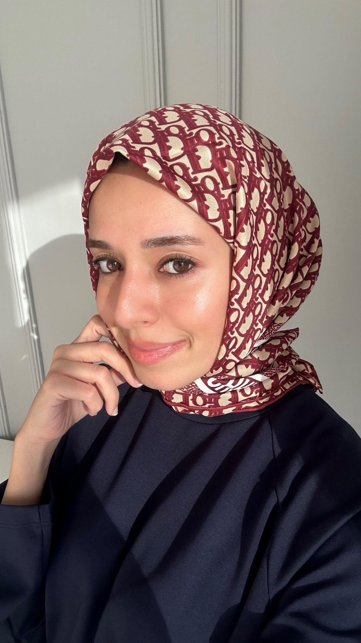 Marka Twill Bordo Eşarp