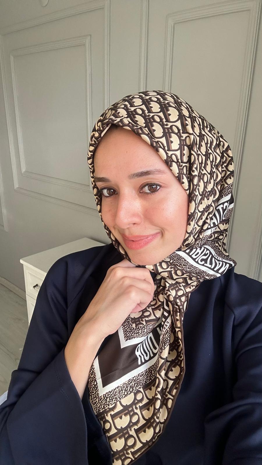 Marka Twill Kahve Eşarp