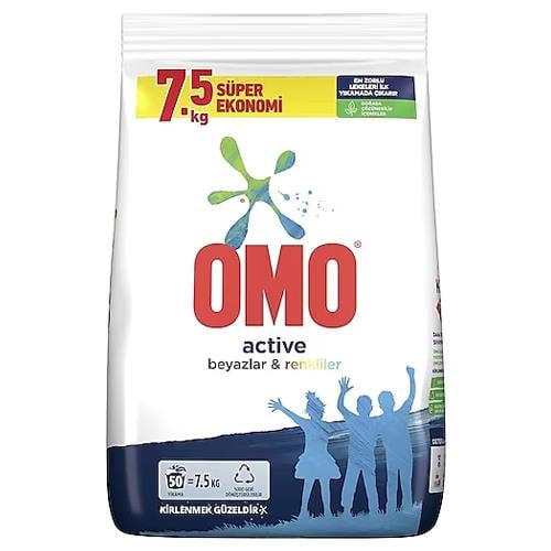 Omo Matik Active Beyazlar ve Renklıler 7,5 Kg