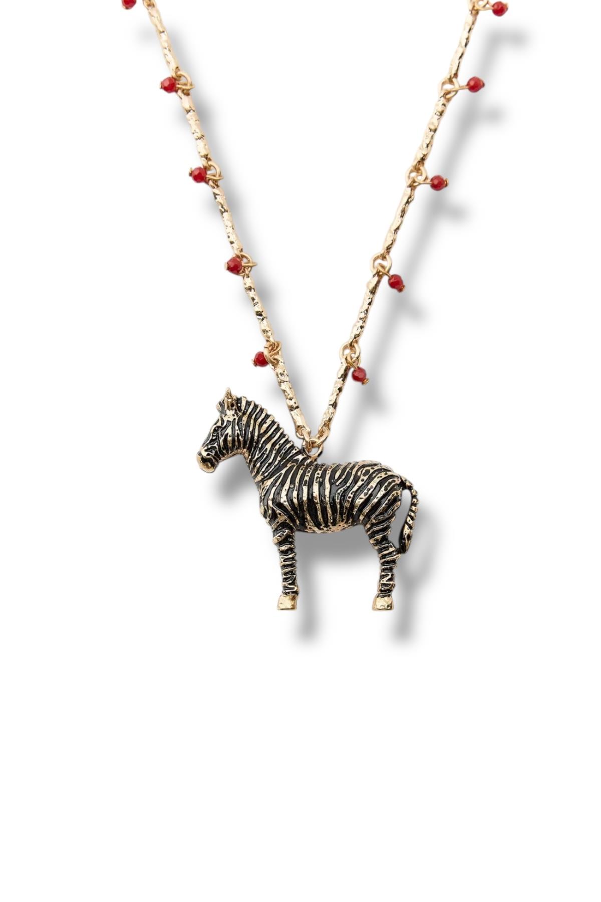 3'lü Zebra Boncuklu Kolye Seti