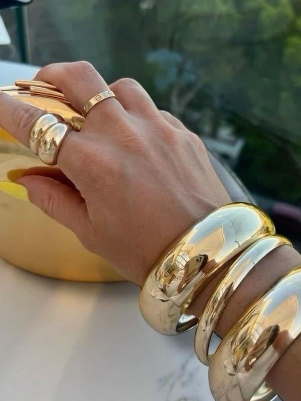 Big Size Gold Bilezik
