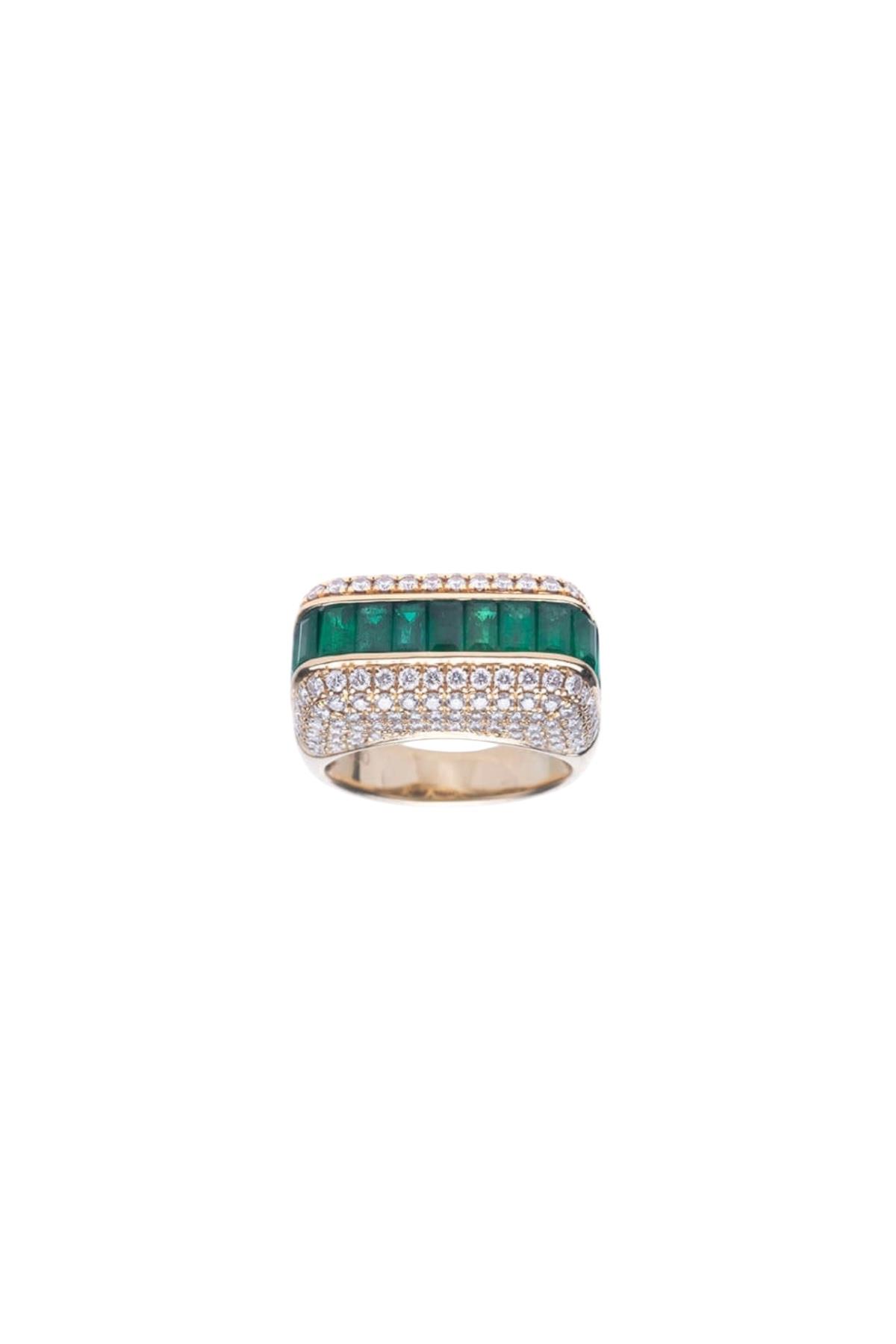 Emerald Baguet Yüzük