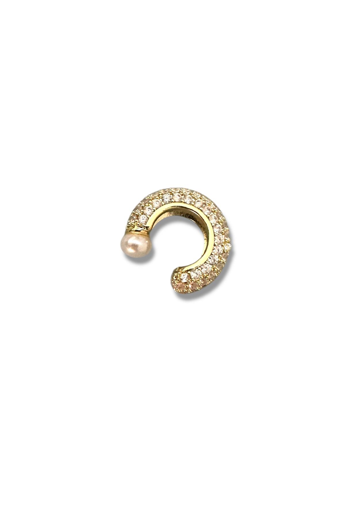 İnci Topçuklu Zirkon taş Cuff