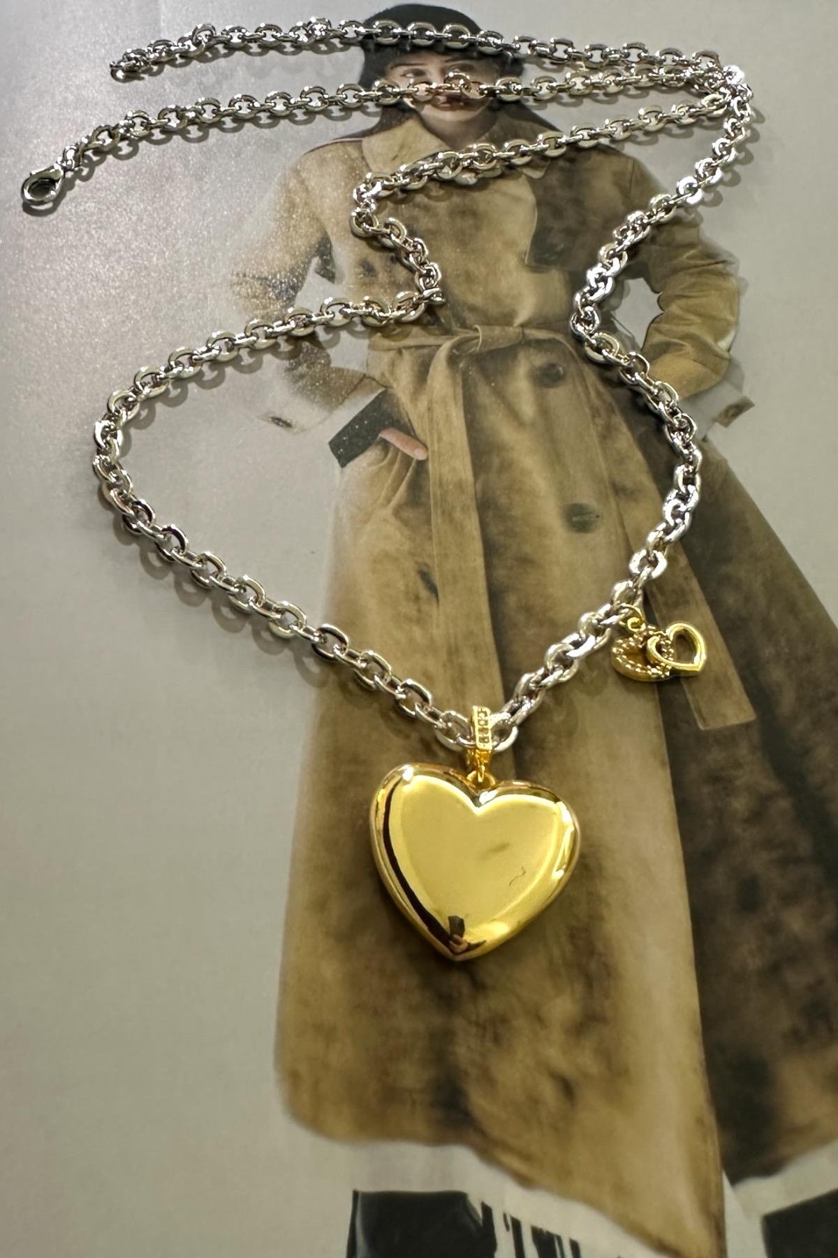 Kalp Charming Uzun kolye
