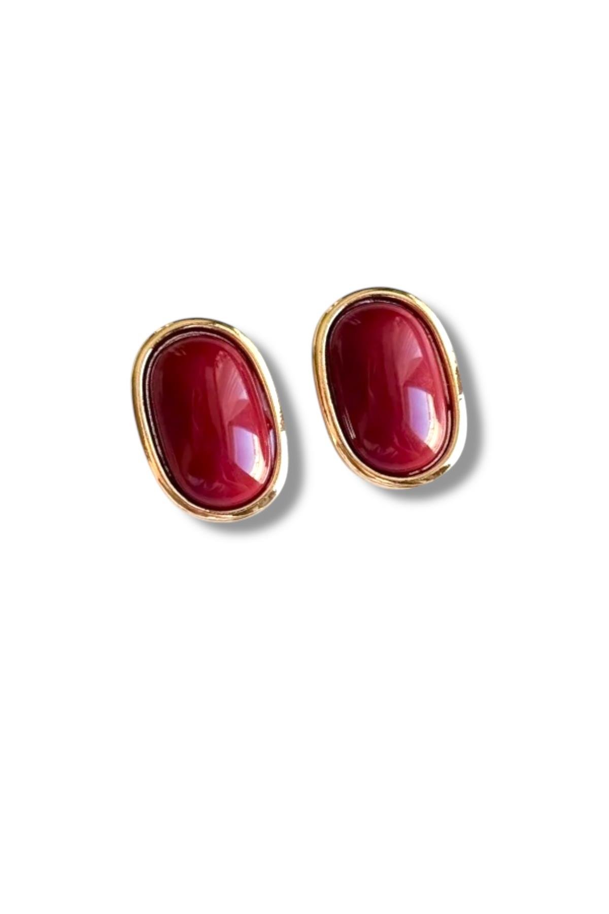 Oval Model Akrilik Küpe