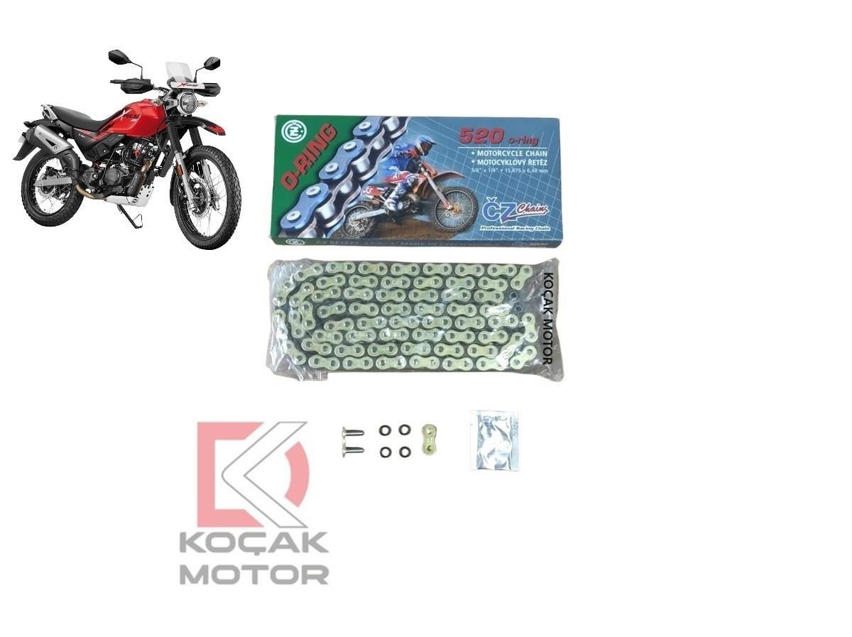 Hero Xpulse Cross O-Ringli CZ Çekya Motosiklet Zinciri 520-120L