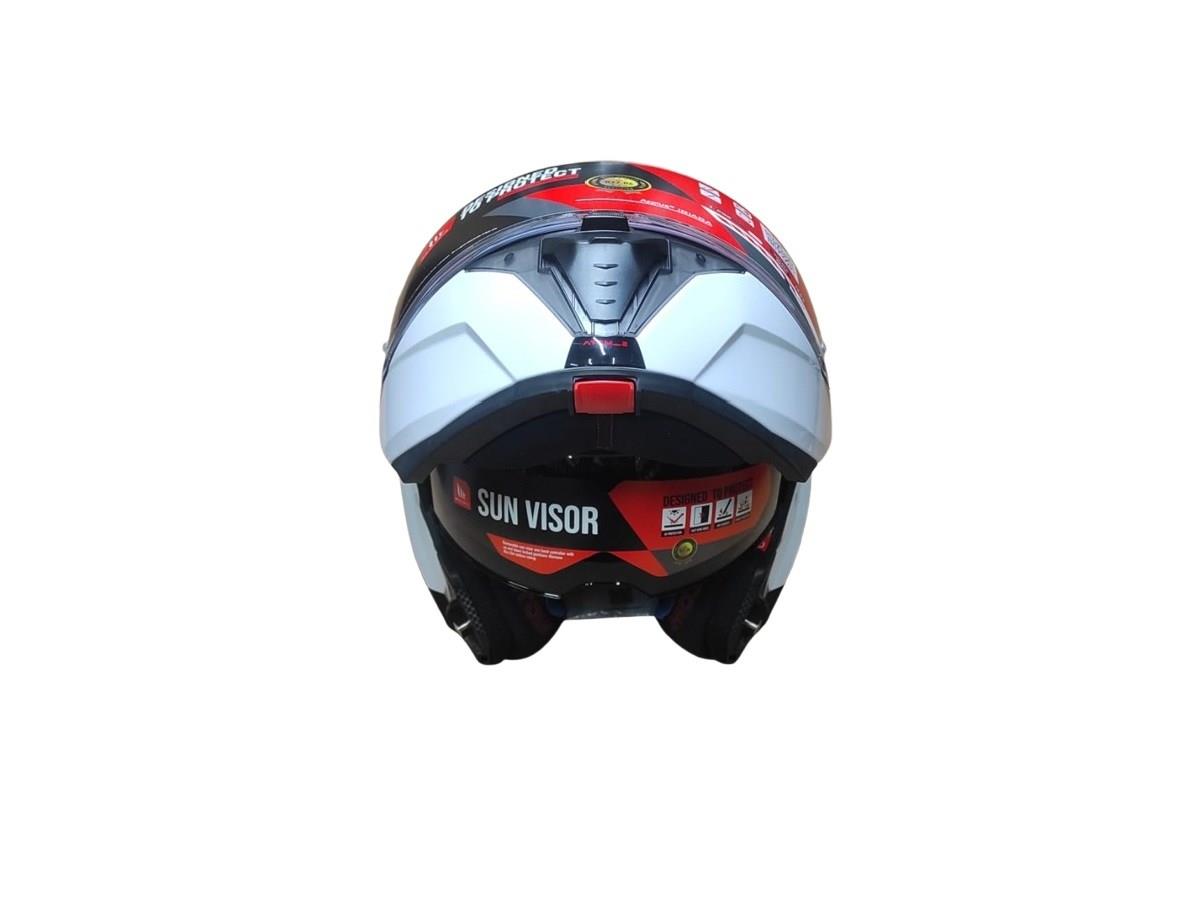 MT Helmets Atom 2 SV Çeneden Açılır Motosiklet Kaskı Beyaz