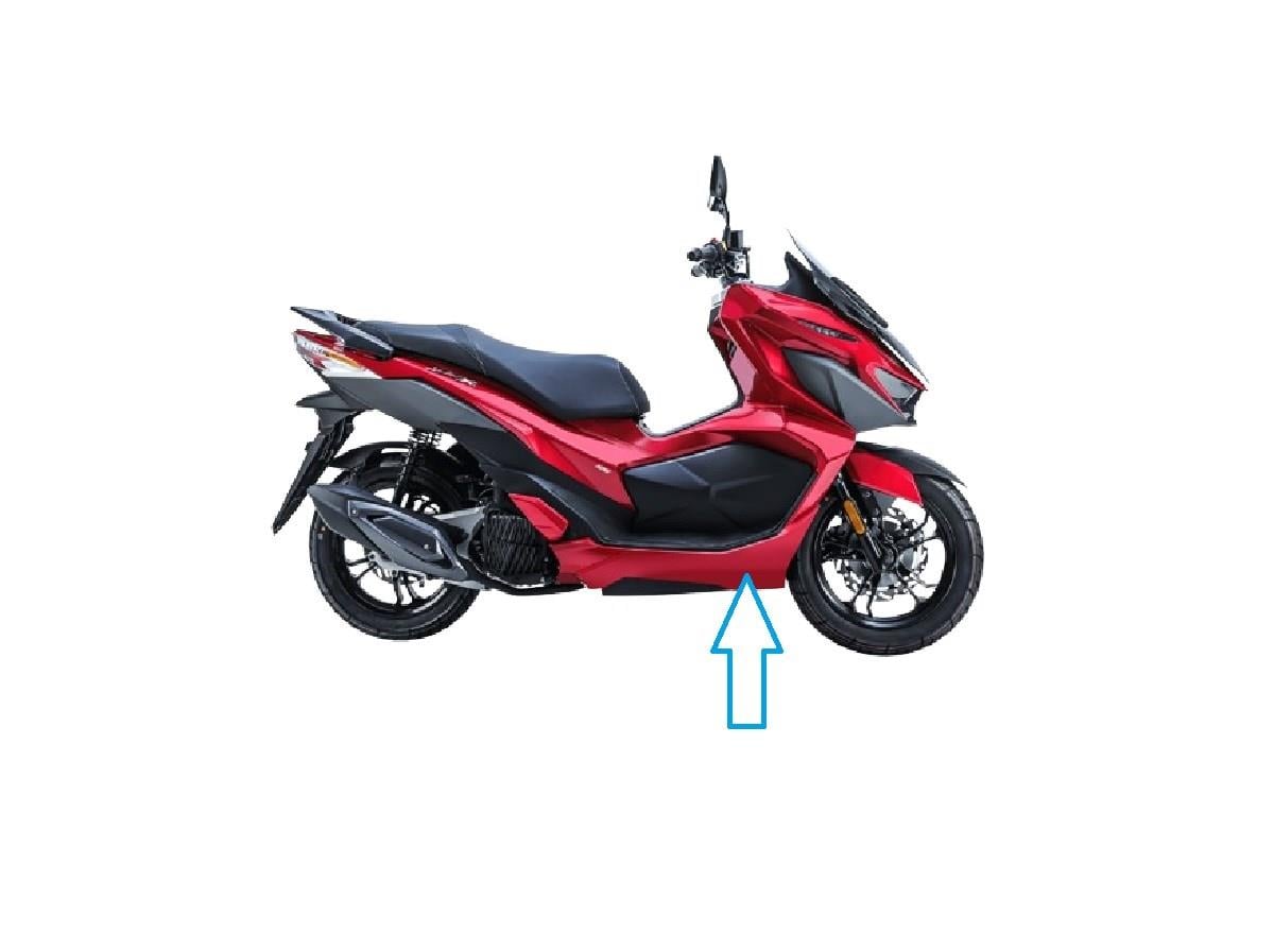 SYM JET X 125 Alt Panel Sağ MAT SİYAH Orijinal