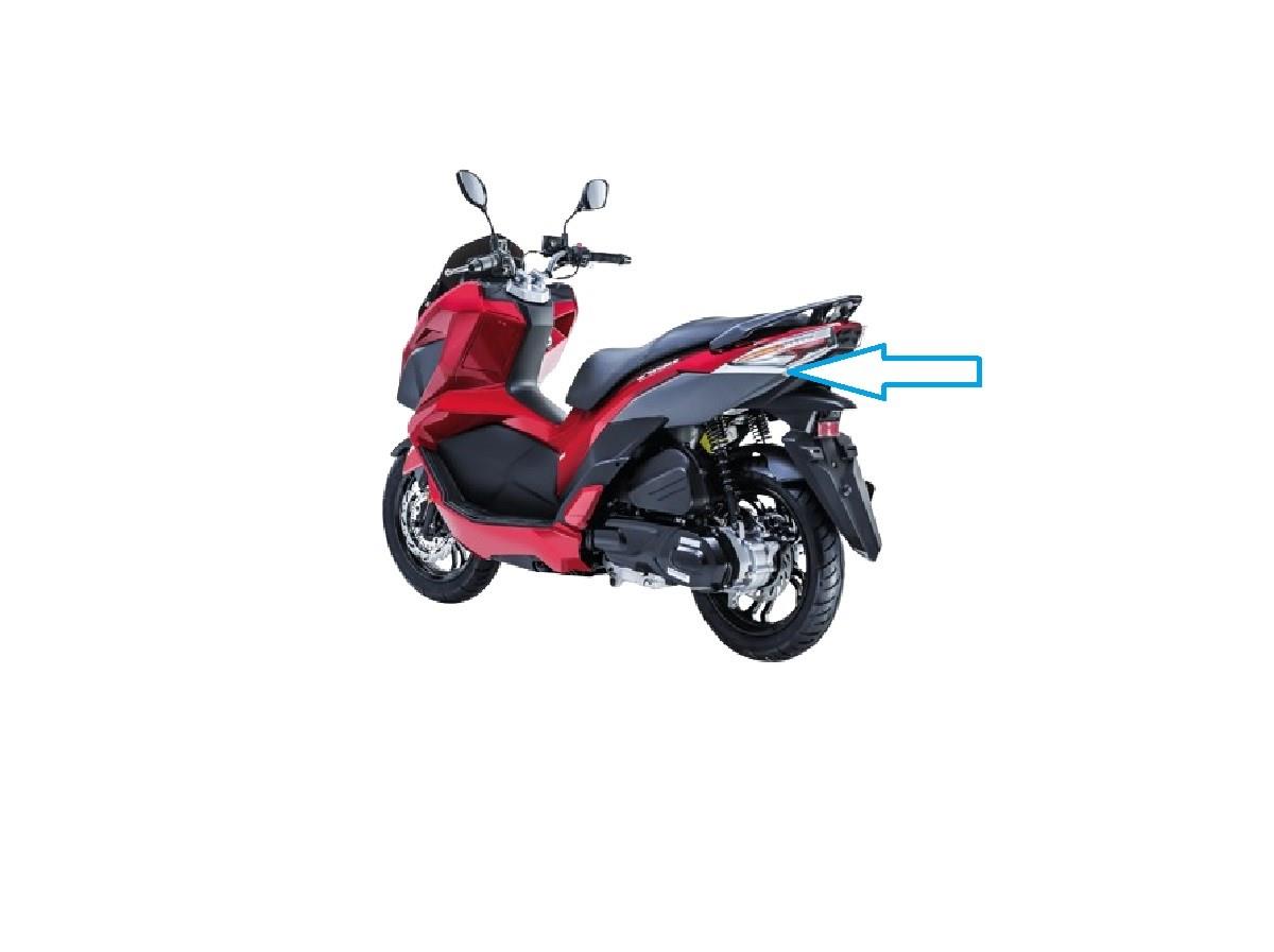 SYM JET X 125 Arka Stop Altı Dekoru Sol Gri Orijinal