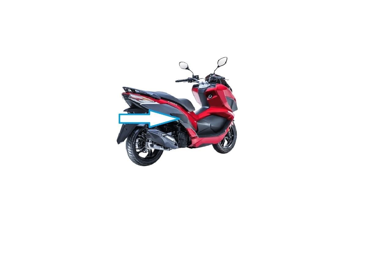 SYM JET X 125 Arka Yan Panel Altı Siyah Parça Sağ Orijinal