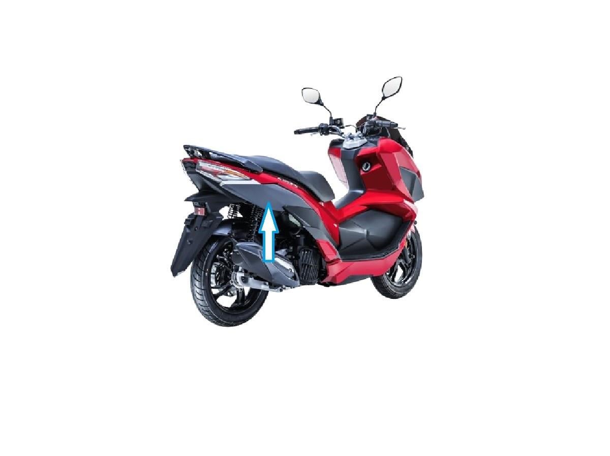 SYM JET X 125 Arka Yan Panel Dekoru Sağ Mat Gri Orijinal