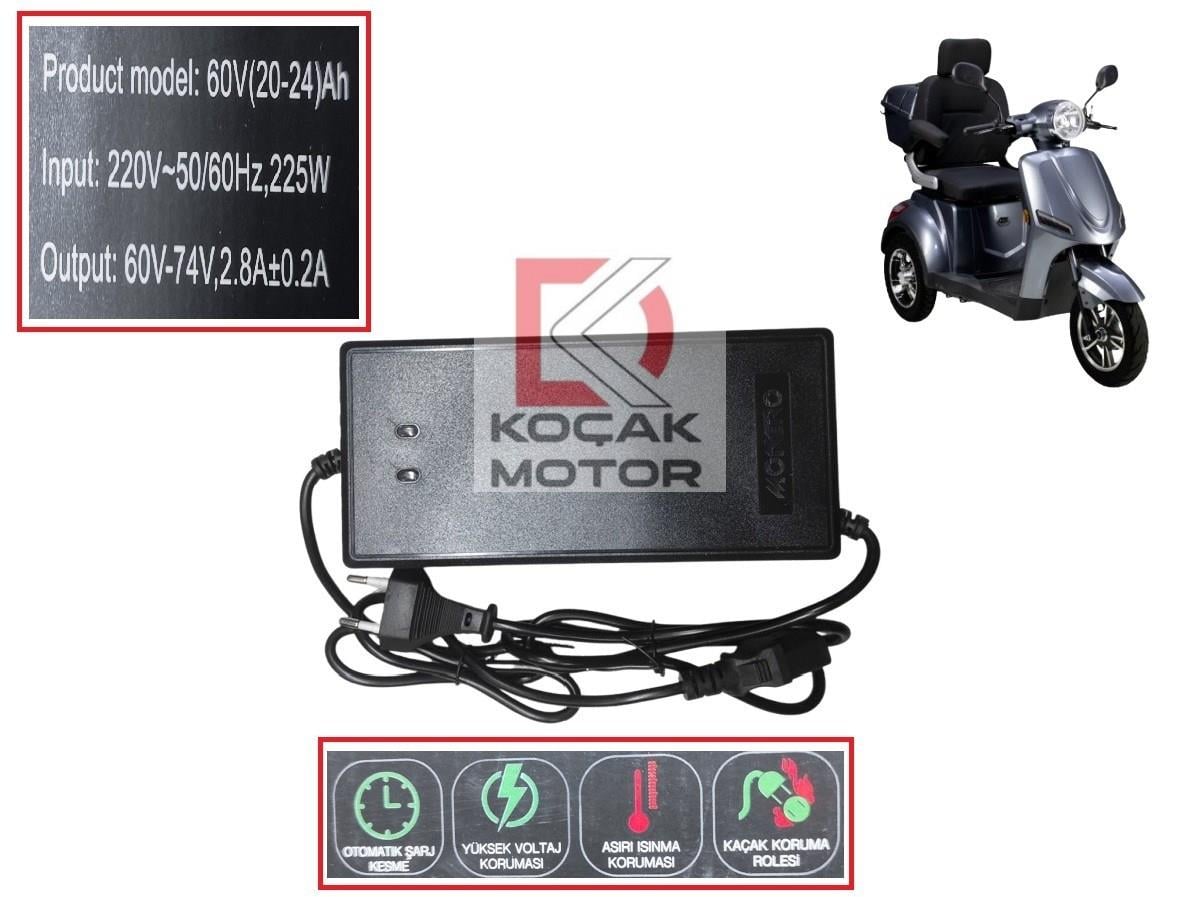 Volta VM4 Neo Elektrikli Motosiklet -AKalite- Akü Şarj Cihazı