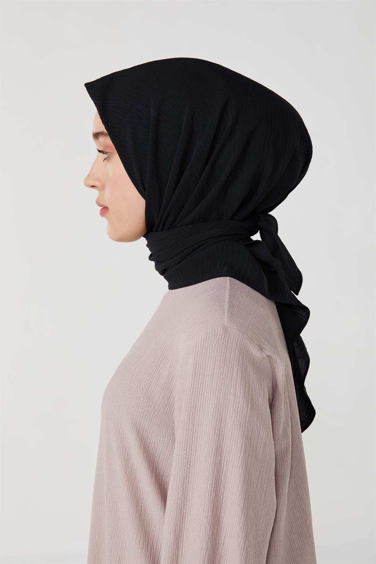 Hanım Hatun Bambu Eşarp Siyah