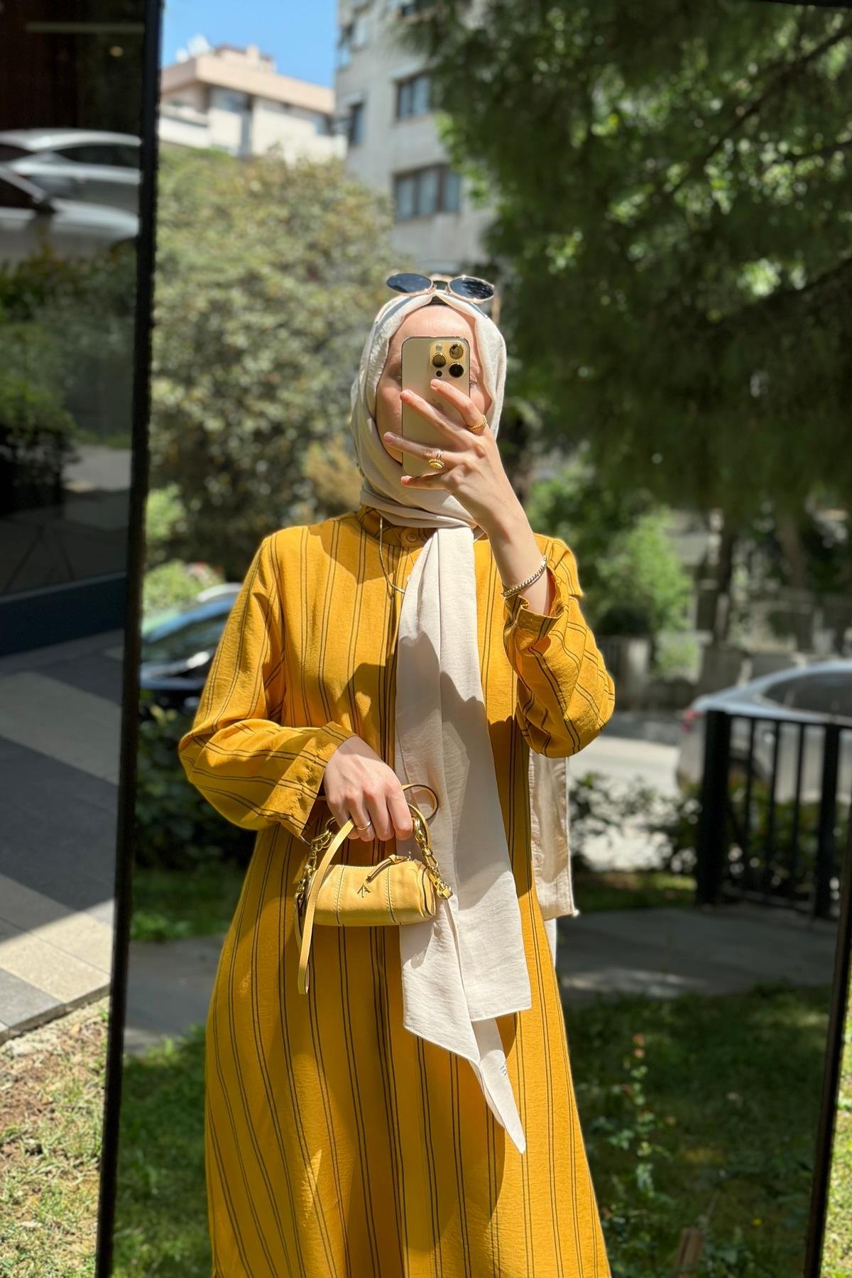 Hanım Hatun Hardal Sarı Fresh Gömlek