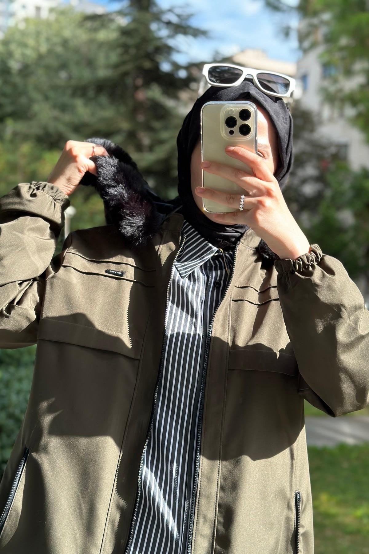 Hanım Hatun Marin Parka Haki