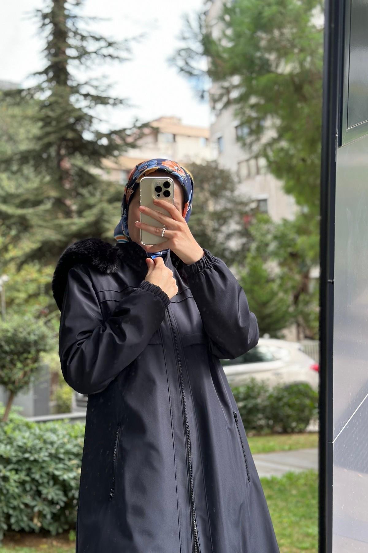 Hanım Hatun Marin Parka Lacivert