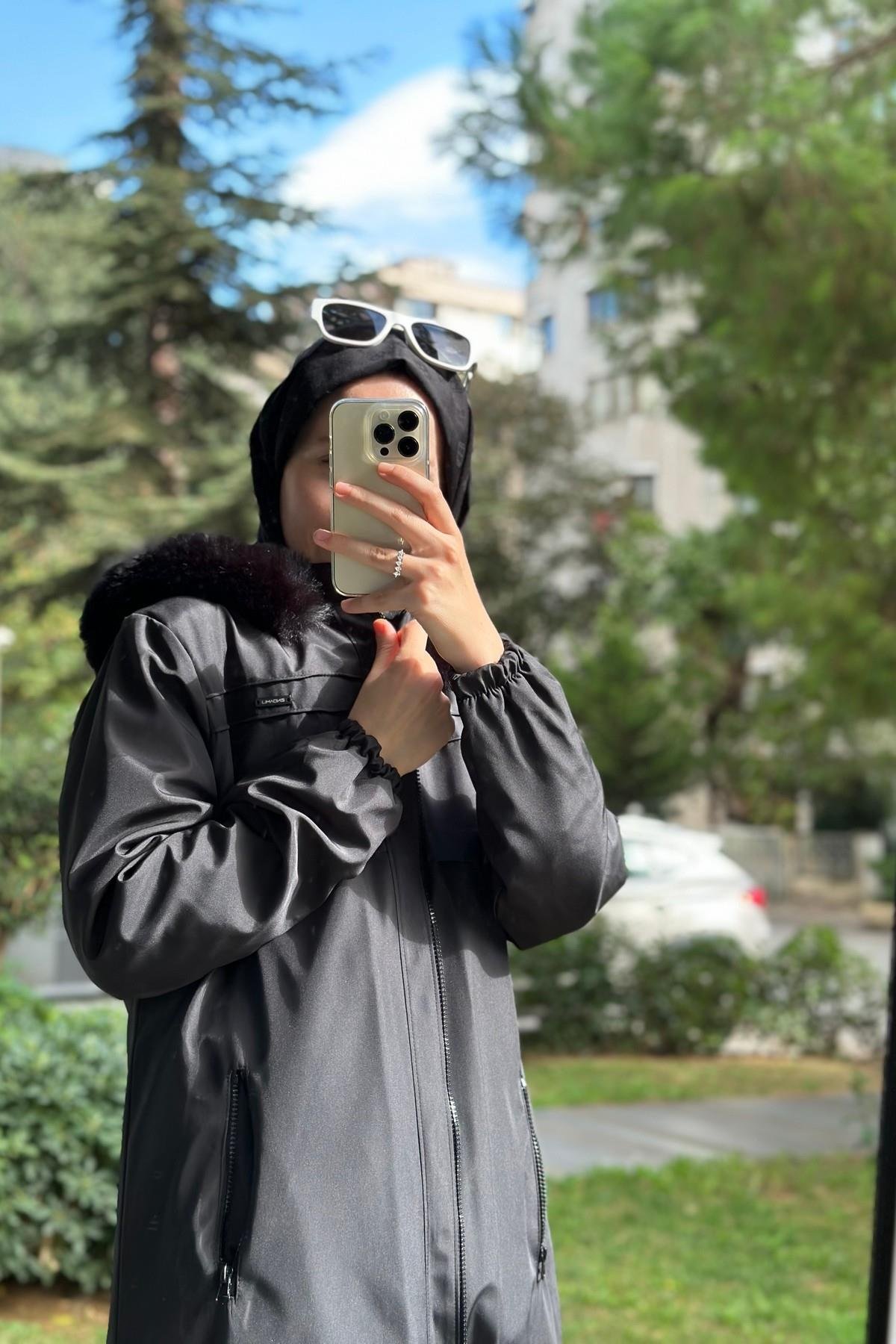 Hanım Hatun Marin Parka Siyah
