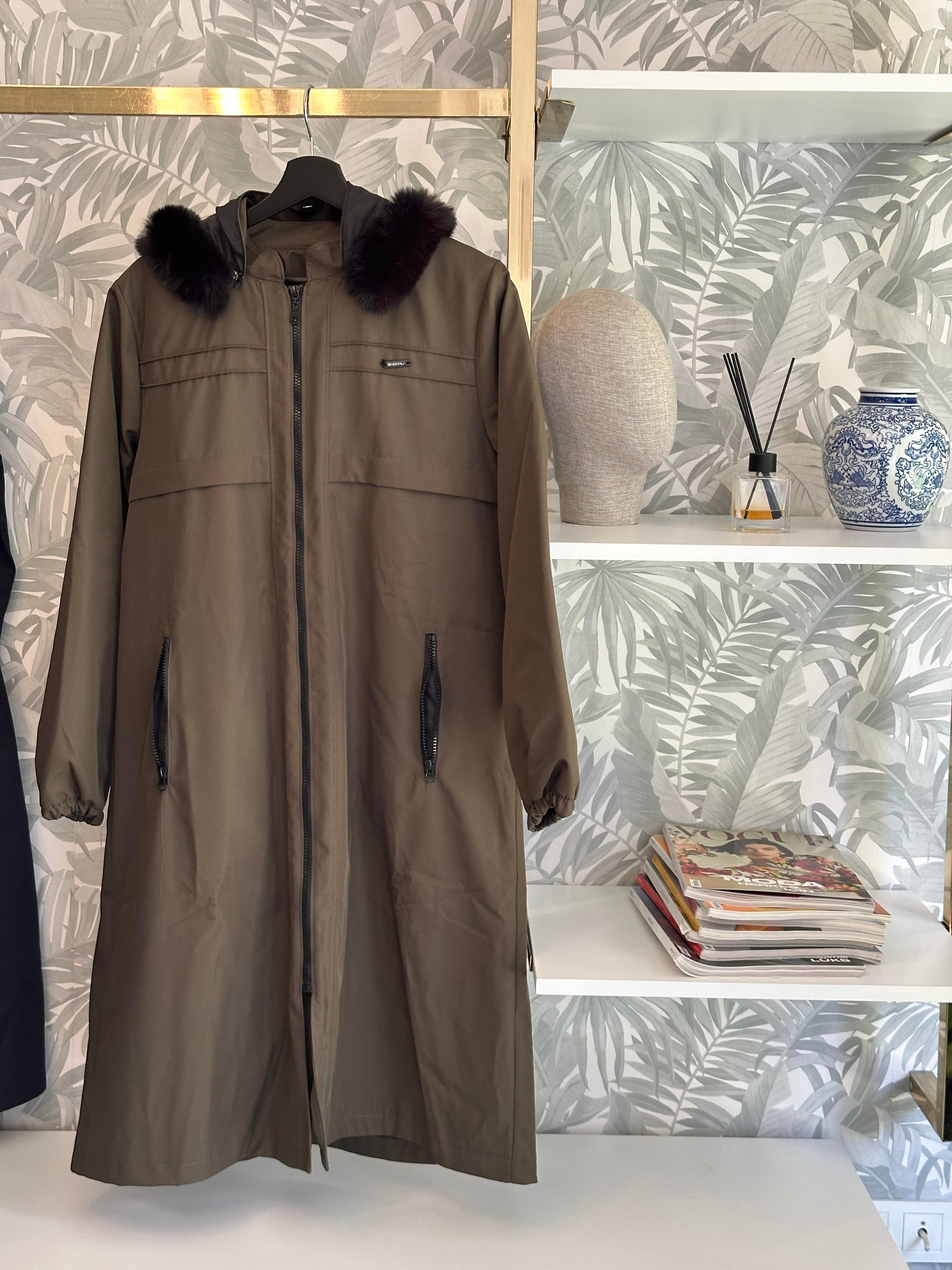 Hanım Hatun Marin Trench Haki