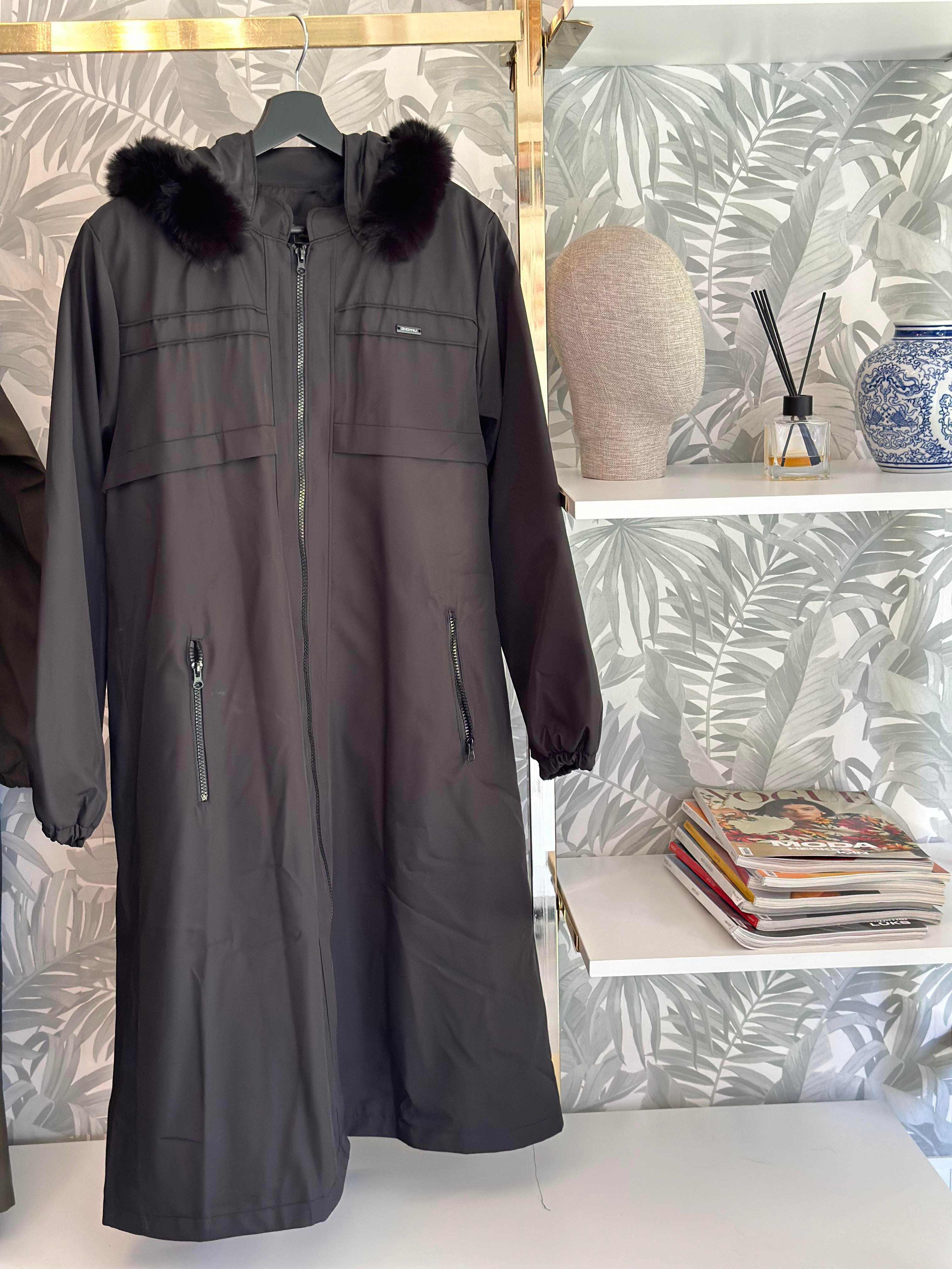 Hanım Hatun Marin Trench Siyah